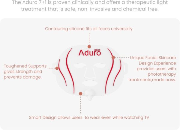 <b style="color:red;">Light Tree</b><br>Aduro 7+1 LED Light Therapy Mask - Image 2