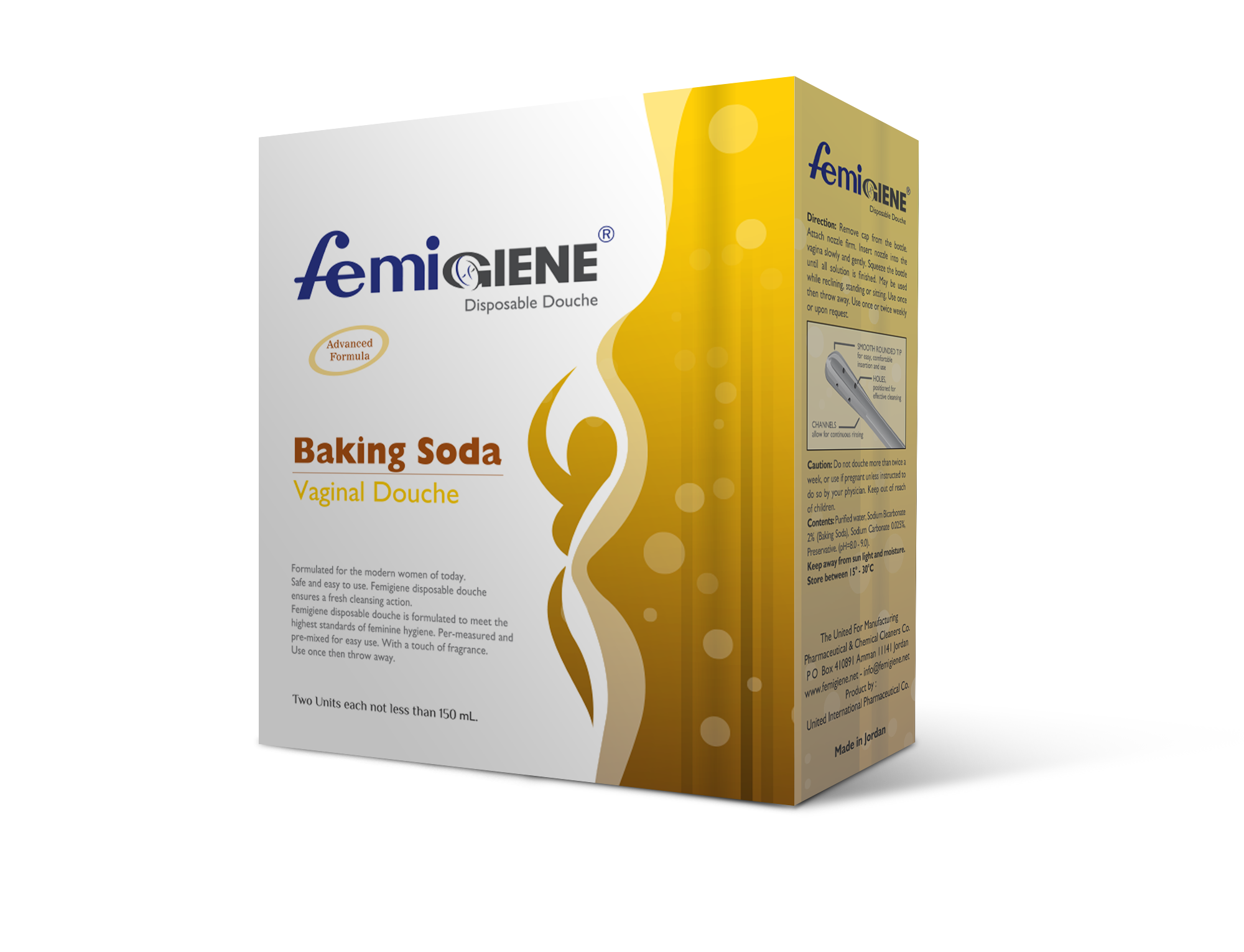 <b style="color:red;">FemiGiene</b><br>Baking Soda Vaginal Douche